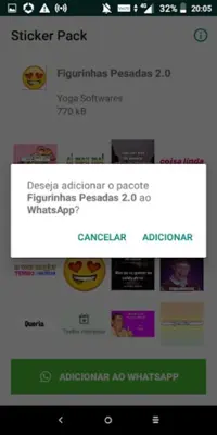 Figurinhas Pesadas para Whats android App screenshot 1